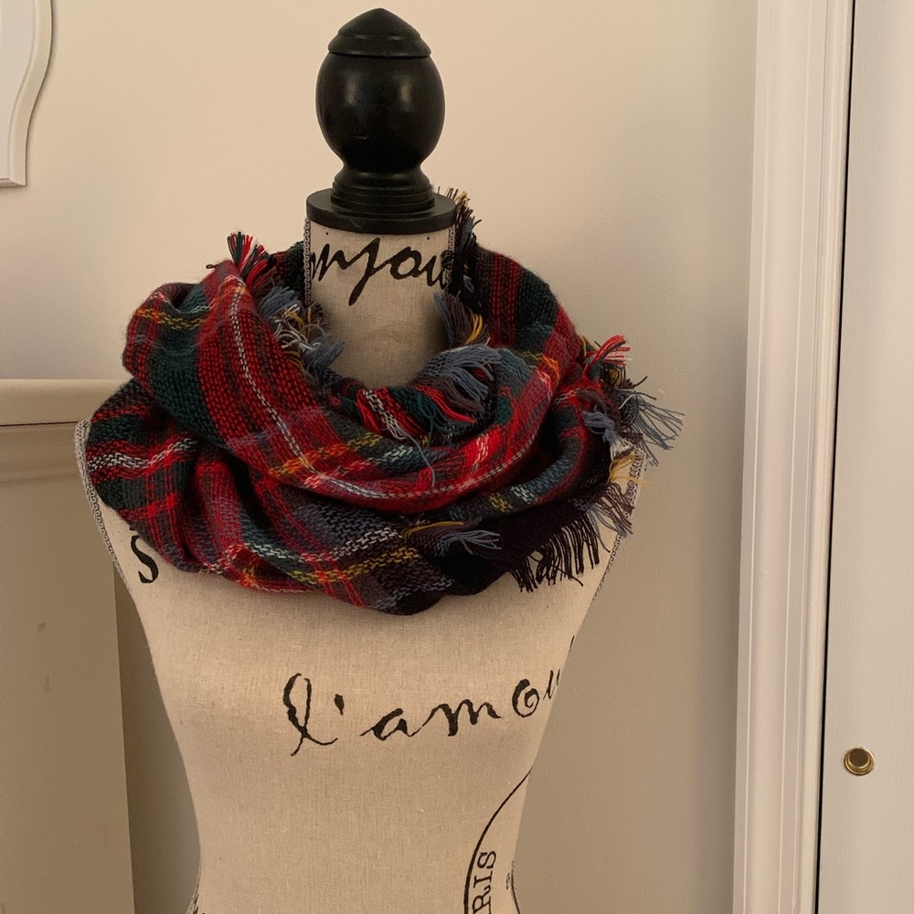 Plaid Infinity Scarf